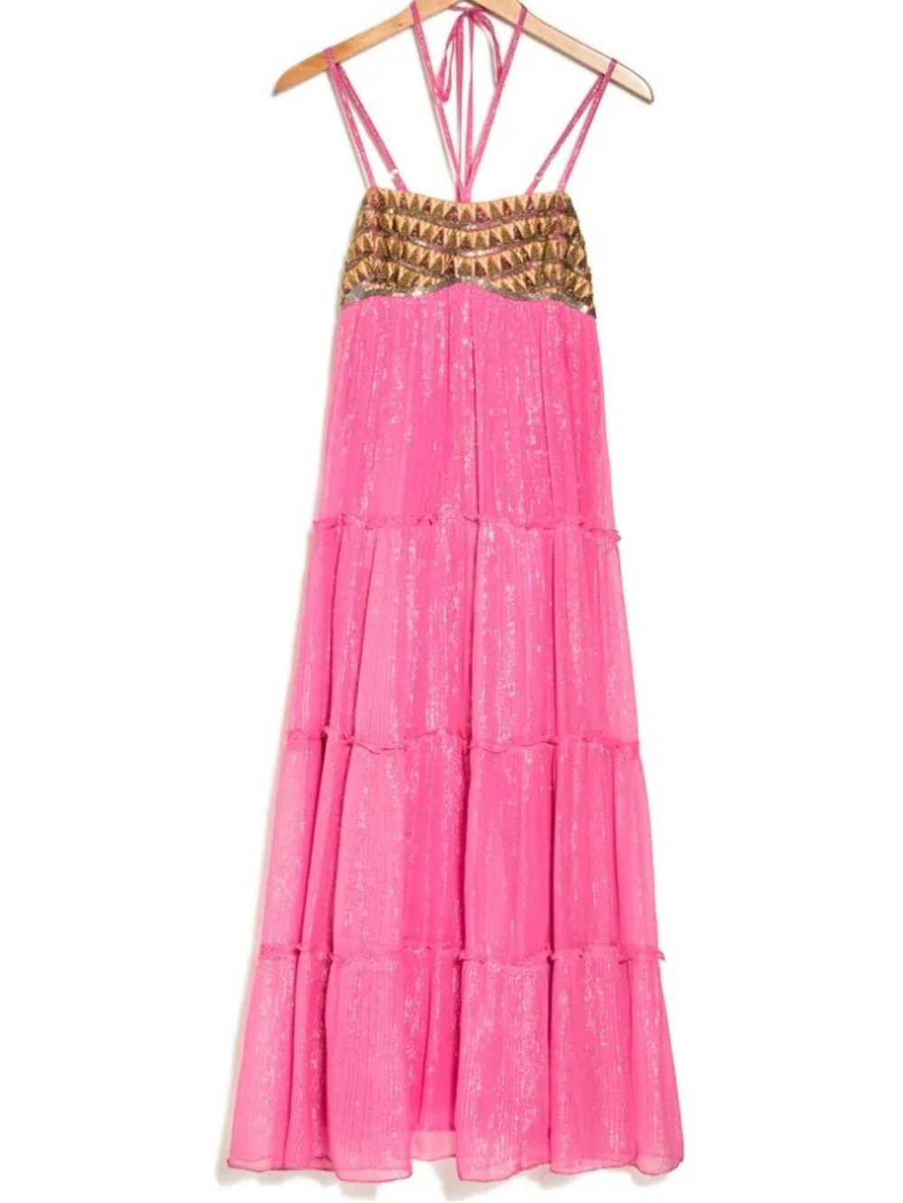 Raga Zella Lurex Empire Maxi Dress